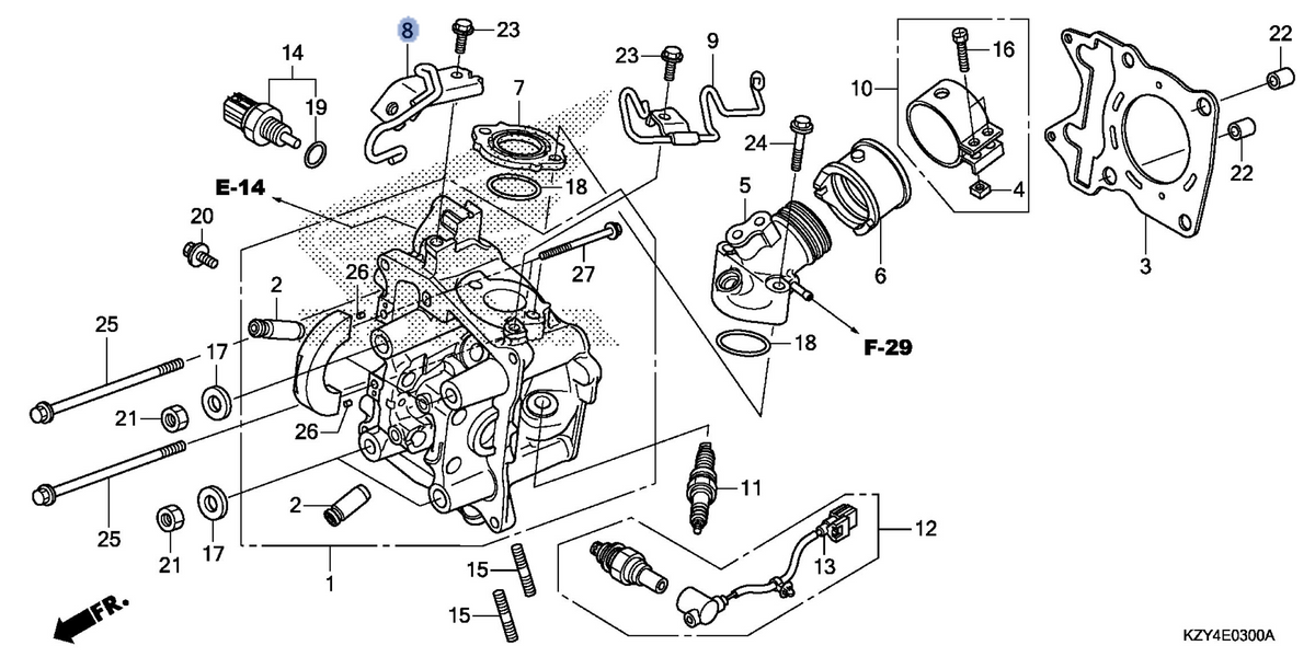 Honda OEM part 17120-KWN-710