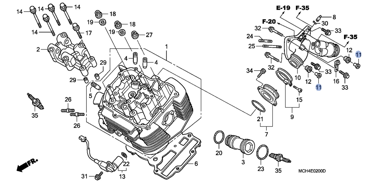 Honda OEM part 17121-MCH-000