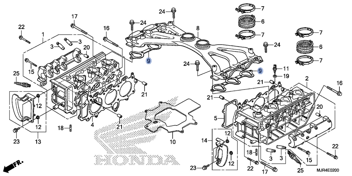 Honda OEM part 17134-MCA-003