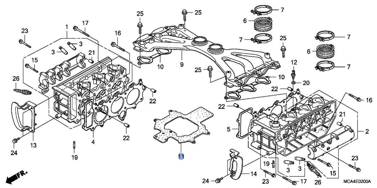 Honda OEM part 17140-MCA-000