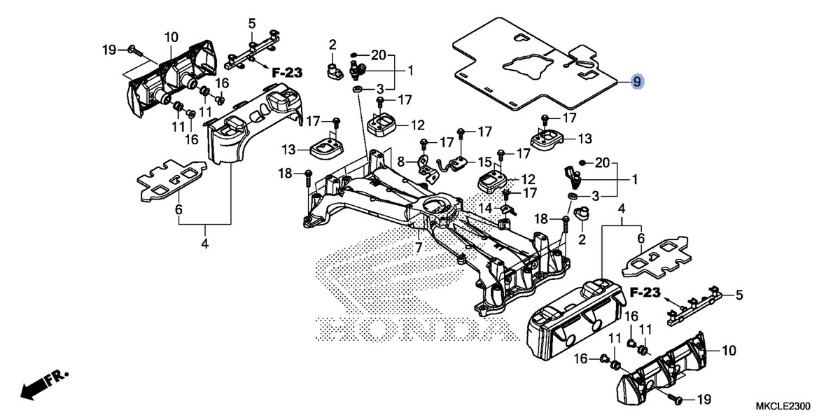 Honda OEM part 17140-MKC-A01