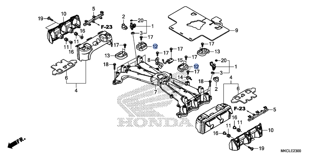 Honda OEM part 17160-MKC-A00