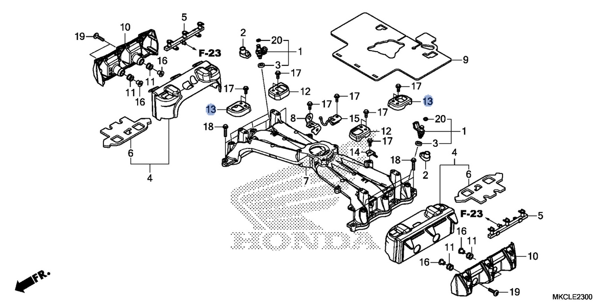 Honda OEM part 17170-MKC-A00