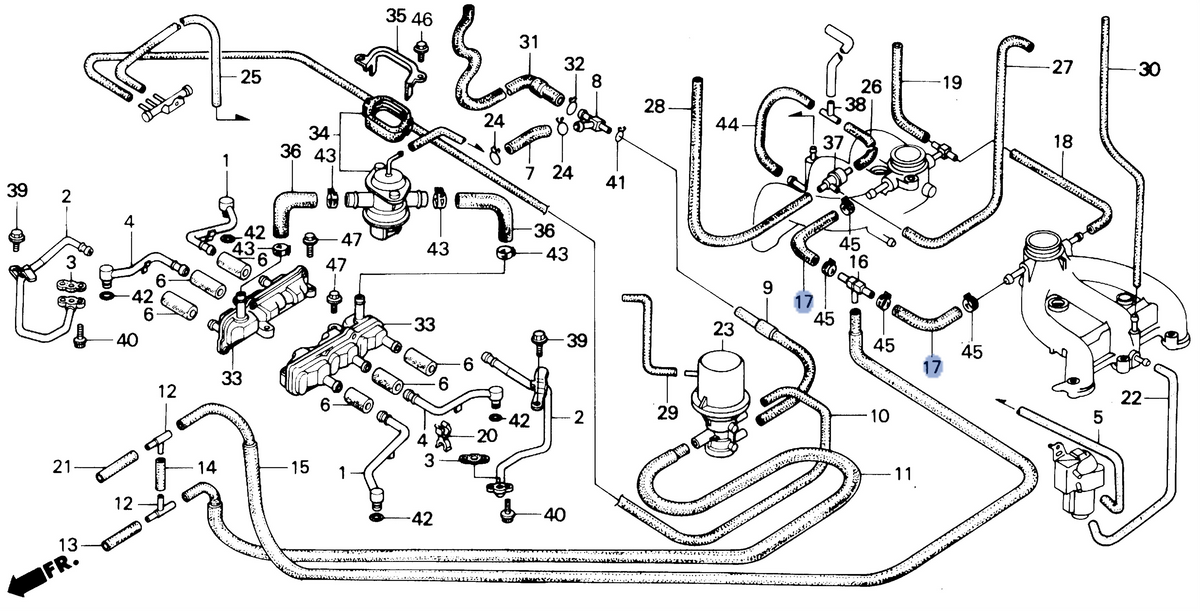 Honda OEM part 17172-MN5-000