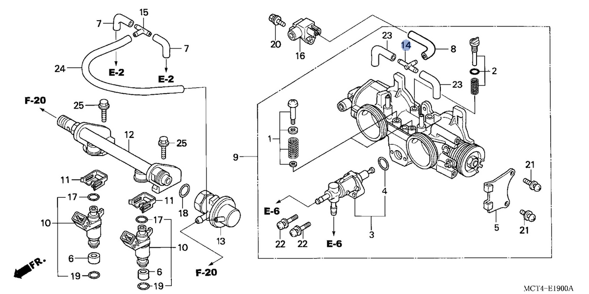 Honda OEM part 17201-MCT-003