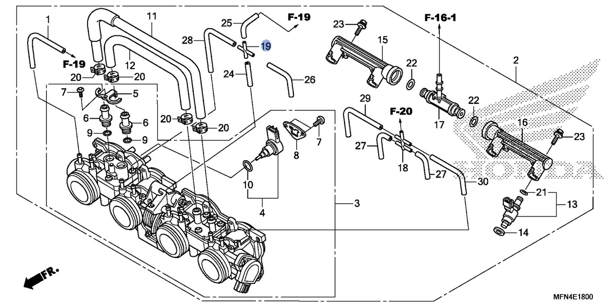 Honda OEM part 17201-MCZ-003