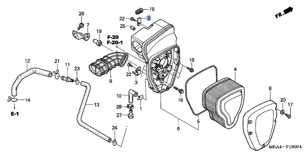 Honda OEM part 17201-MEA-670