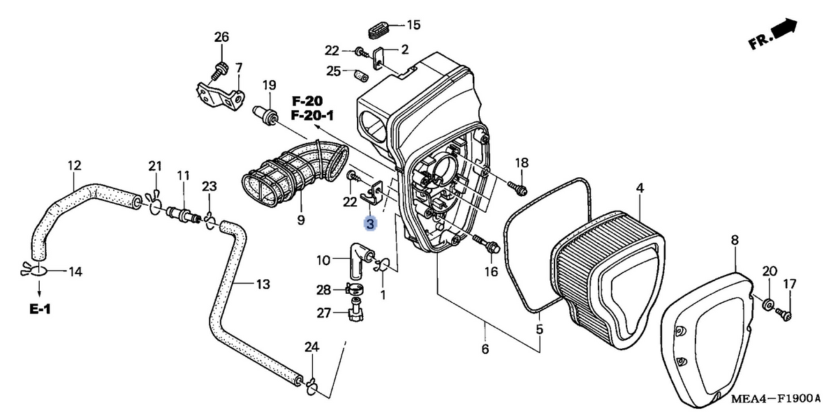 Honda OEM part 17202-MEA-670