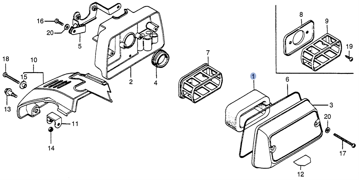 Honda OEM part 17205-147-000