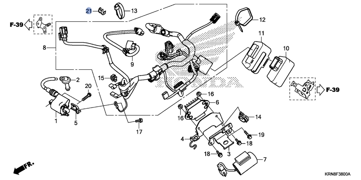 Honda OEM part 17205-PC6-000
