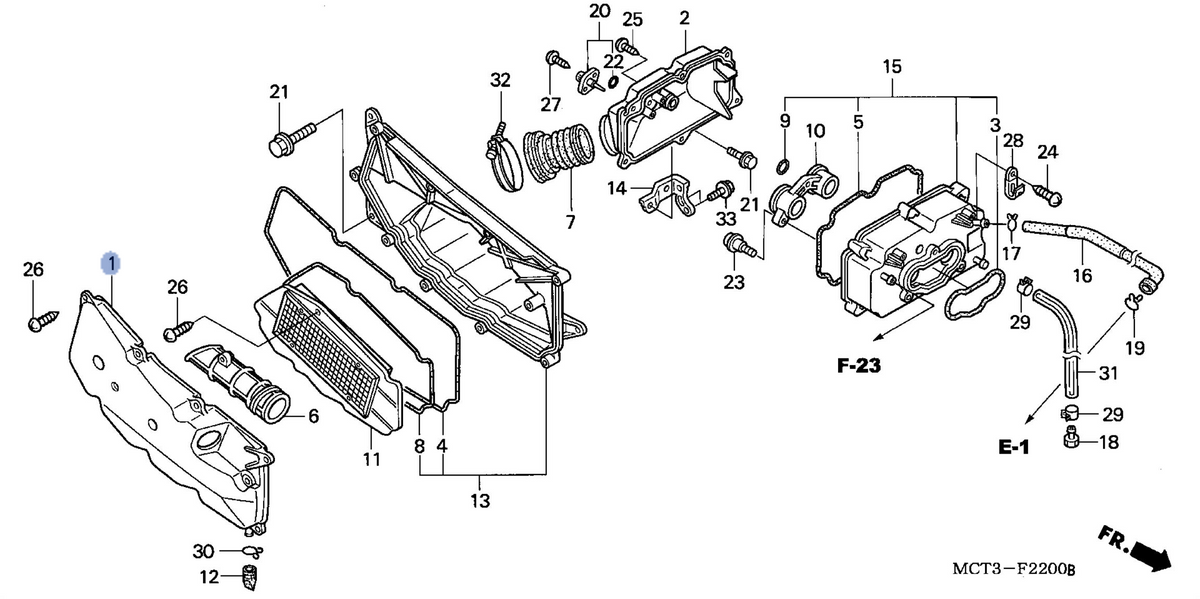 Honda OEM part 17207-MCT-010