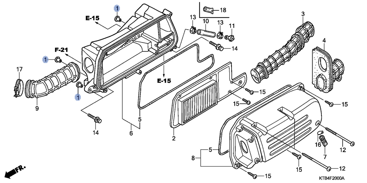 Honda OEM part 17208-GR1-010