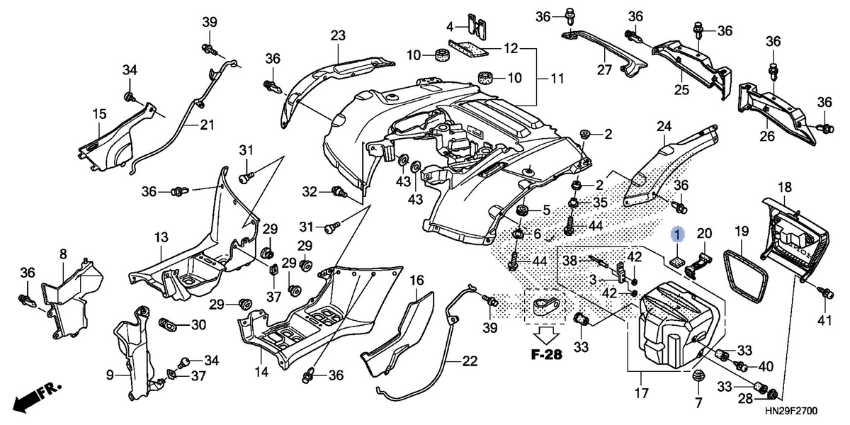 Honda OEM part 17209-GAJ-900
