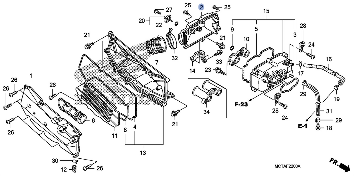 Honda OEM part 17209-MCT-010