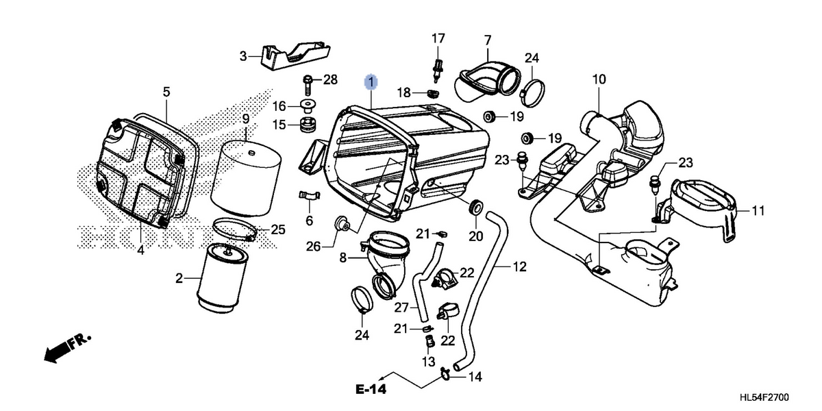 Honda OEM part 17210-HL5-A00