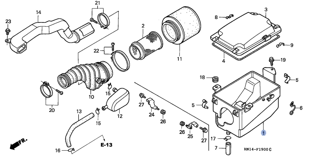 Honda OEM part 17210-HN1-A40