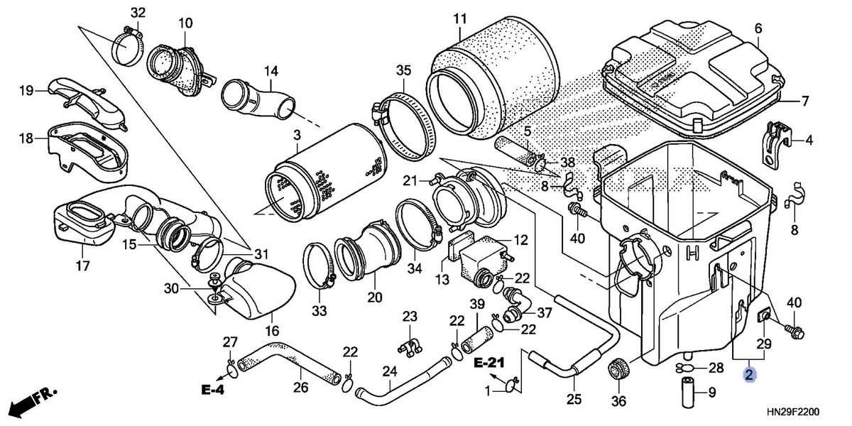 Honda OEM part 17210-HN2-A20
