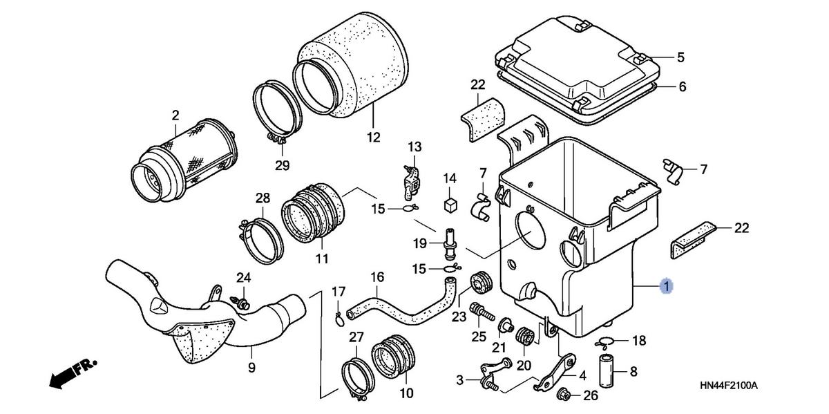 Honda OEM part 17210-HN5-670