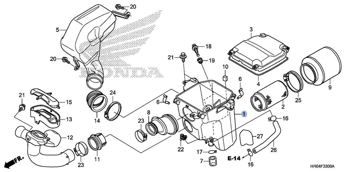 Honda OEM part 17210-HR0-F00