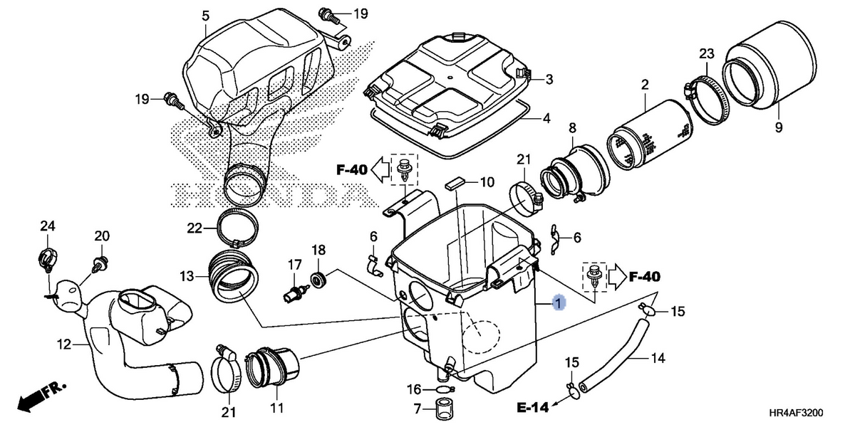 Honda OEM part 17210-HR4-A20