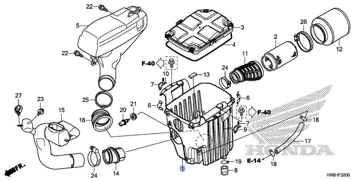 Honda OEM part 17210-HR6-A60