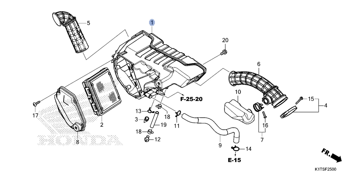 Honda OEM part 17210-K1T-E10