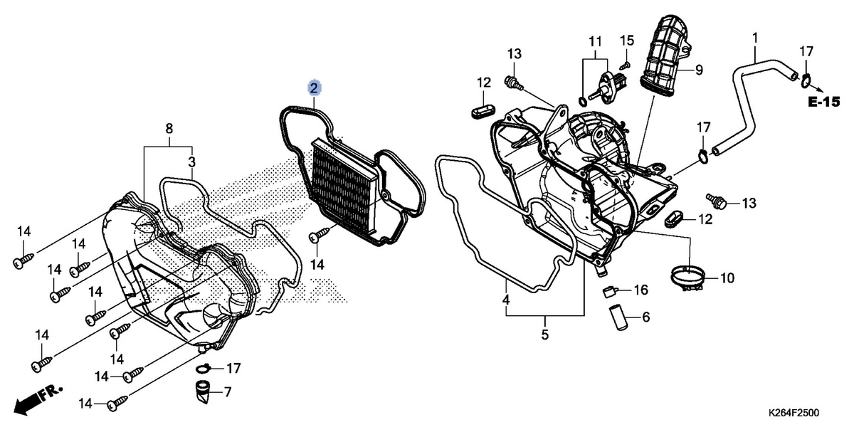 Honda OEM part 17210-K26-900