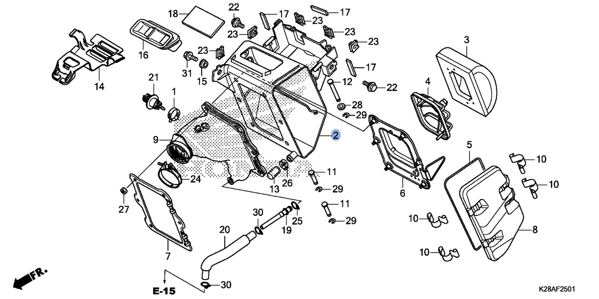 Honda OEM part 17210-K28-A60