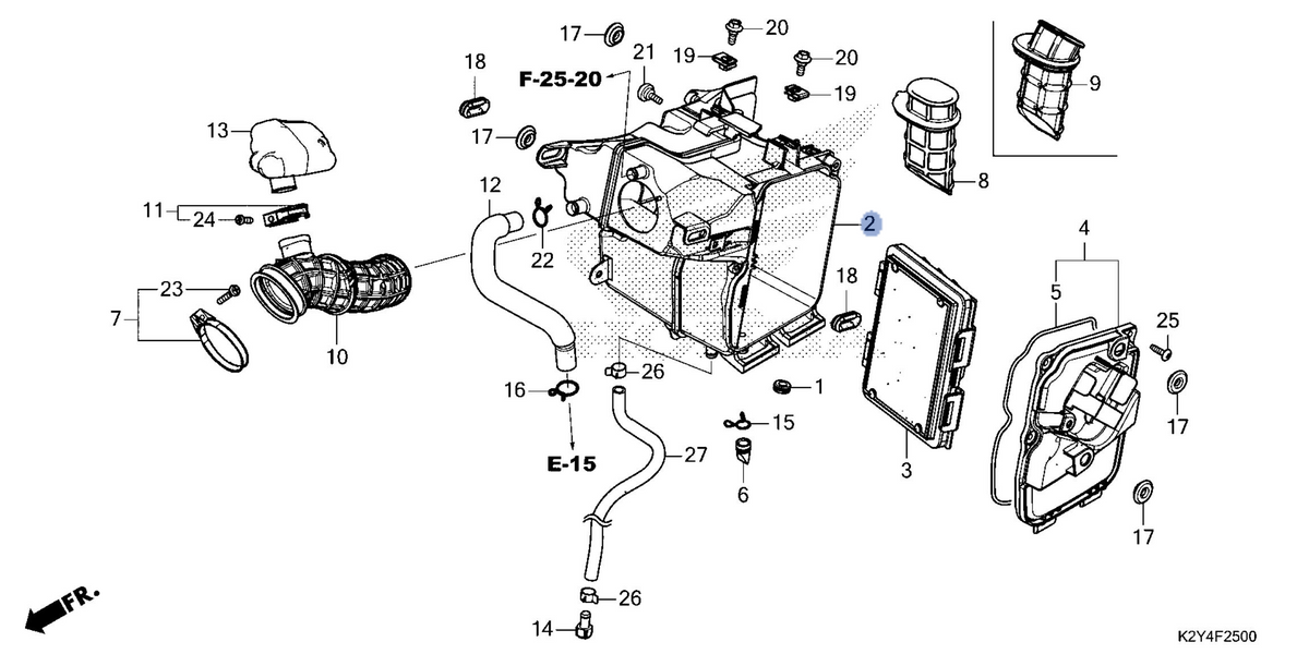 Honda OEM part 17210-K87-A00