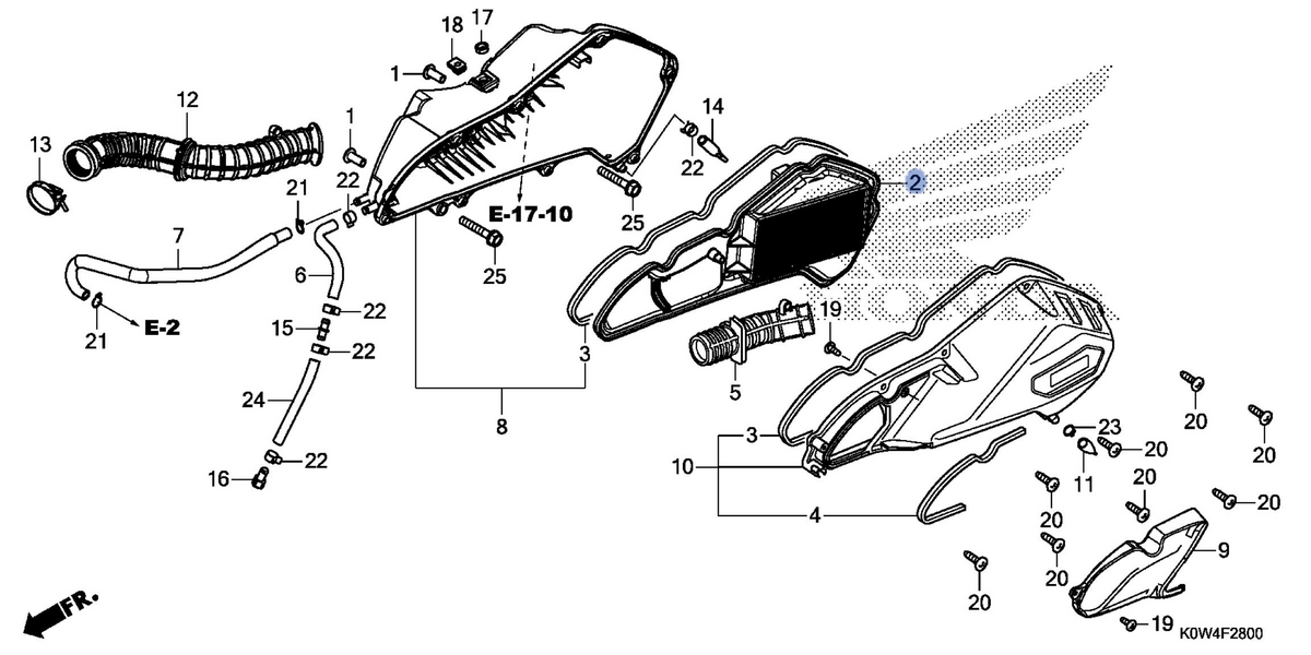Honda OEM part 17210-K97-T00