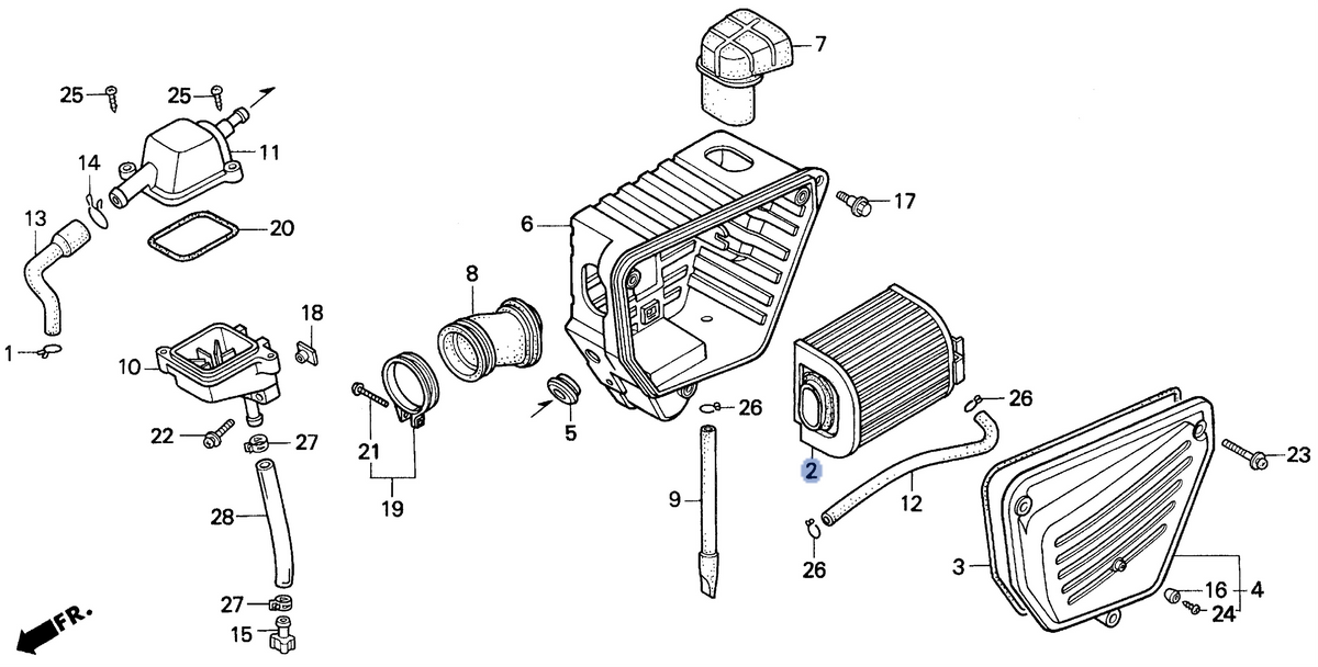 Honda OEM part 17210-KBG-770