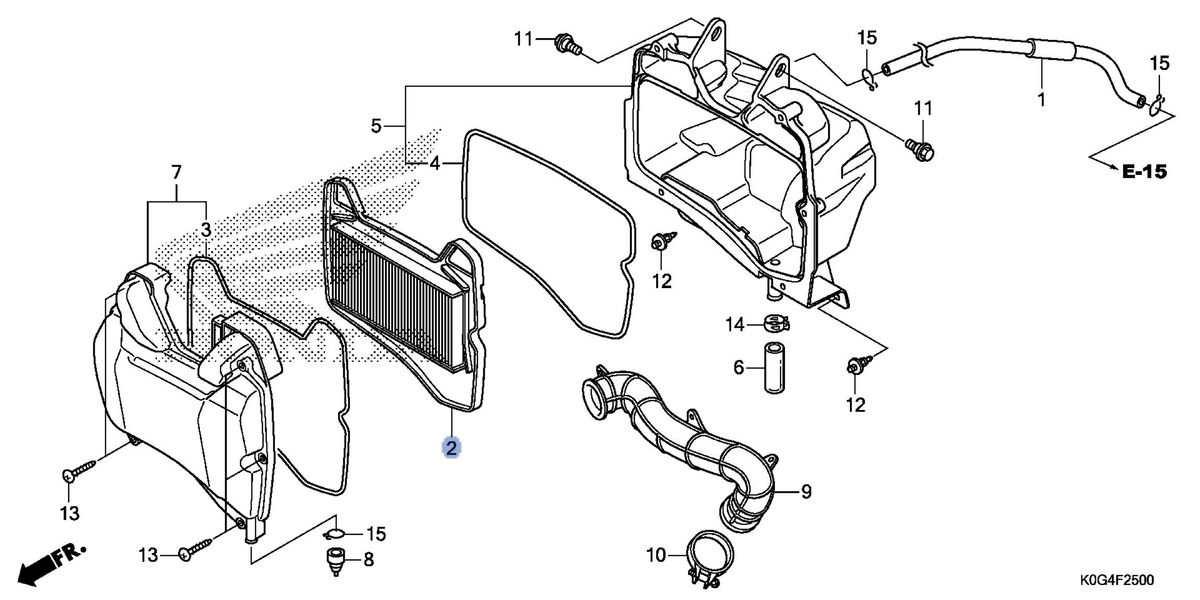Honda OEM part 17210-KWW-640