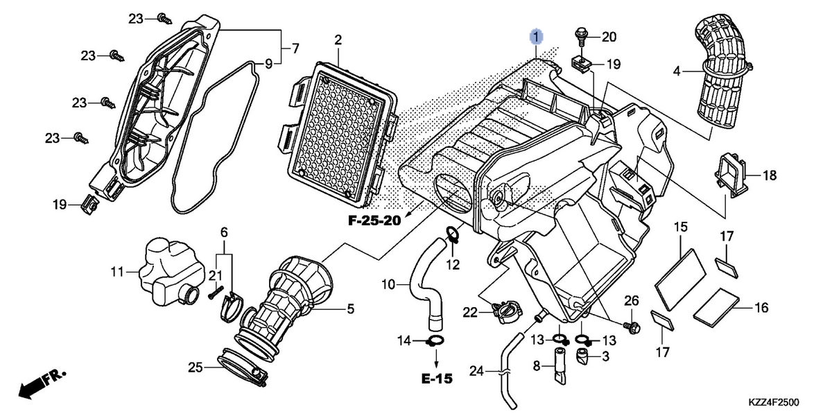 Honda OEM part 17210-KZZ-900