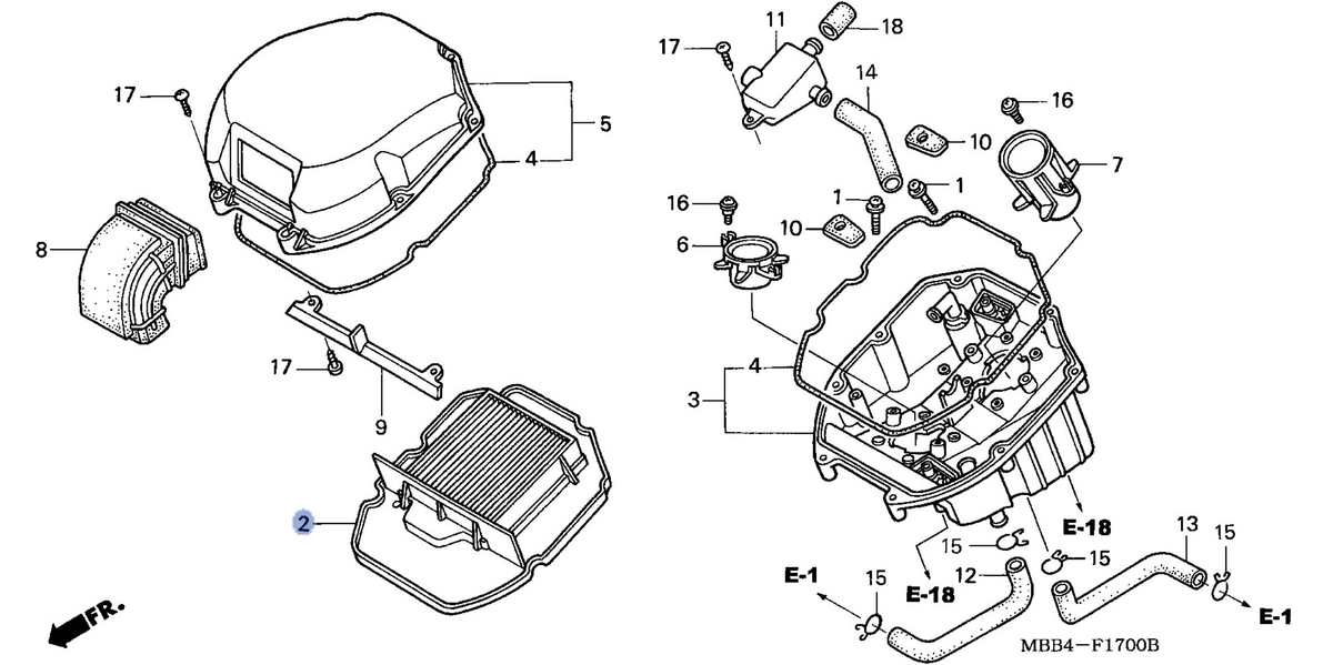 Honda OEM part 17210-MBT-D10