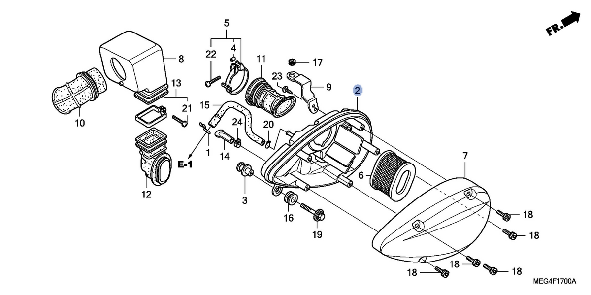 Honda OEM part 17210-MEG-010