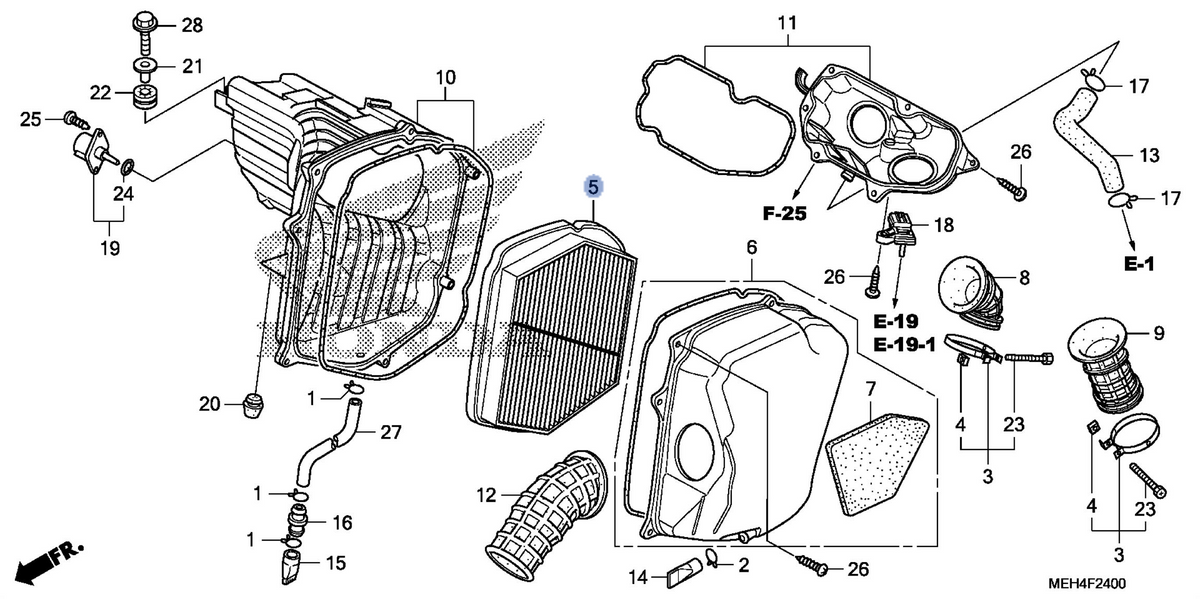 Honda OEM part 17210-MEH-000