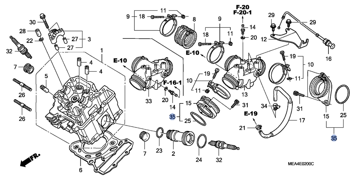 Honda OEM part 17210-MEM-670