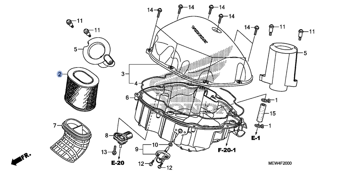 Honda OEM part 17210-MEW-920