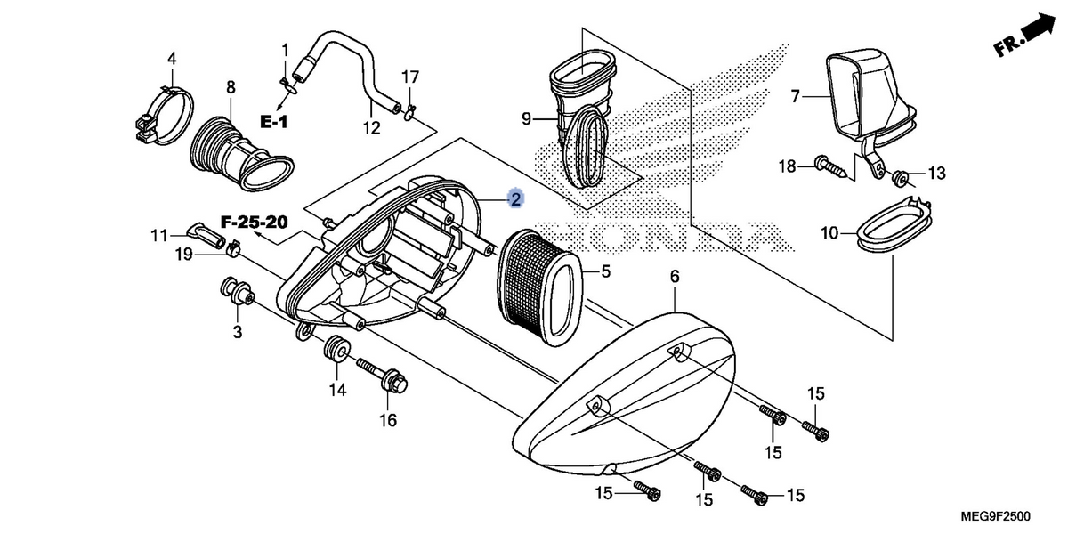 Honda OEM part 17210-MFE-640