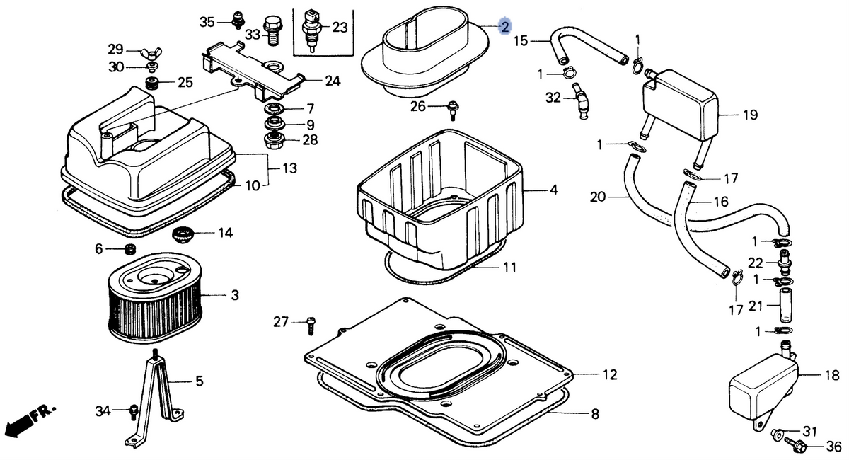 Honda OEM part 17210-MG9-950