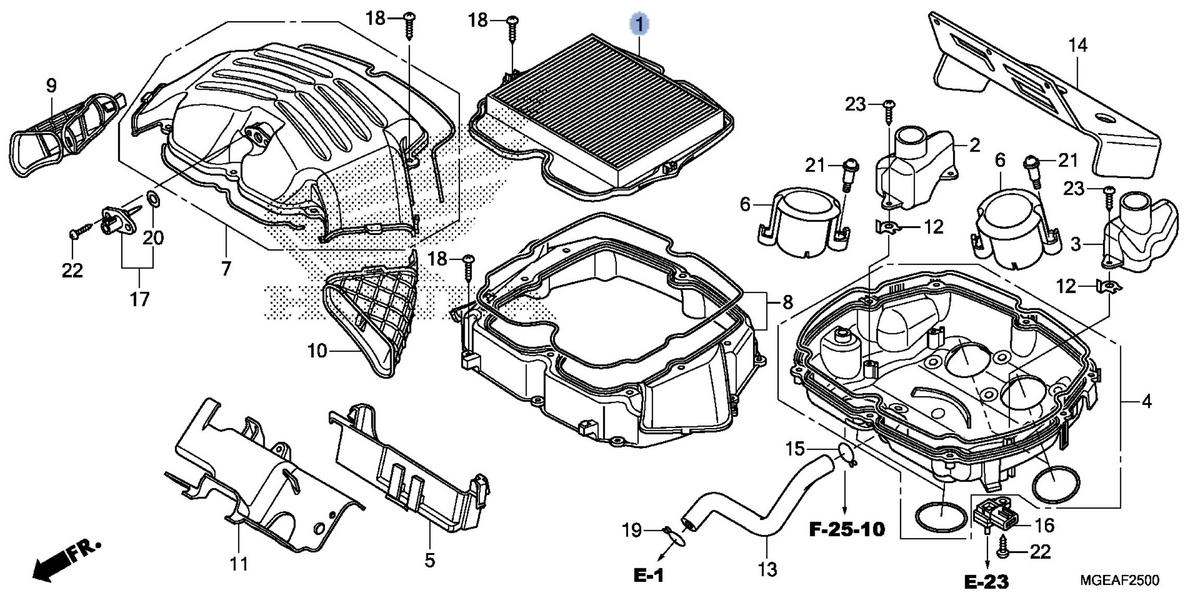 Honda OEM part 17210-MGH-640