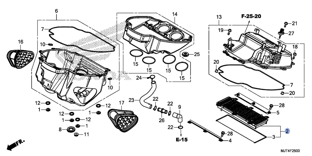 Honda OEM part 17210-MJT-E00