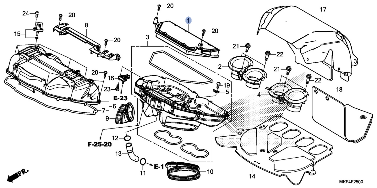 Honda OEM part 17210-MKF-D40