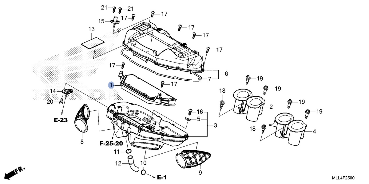 Honda OEM part 17210-MKF-K40
