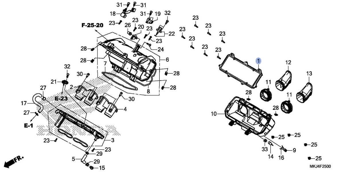 Honda OEM part 17210-MKJ-D00