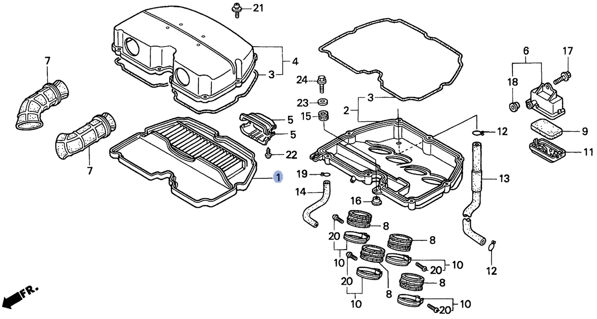 Honda OEM part 17210-MW0-000