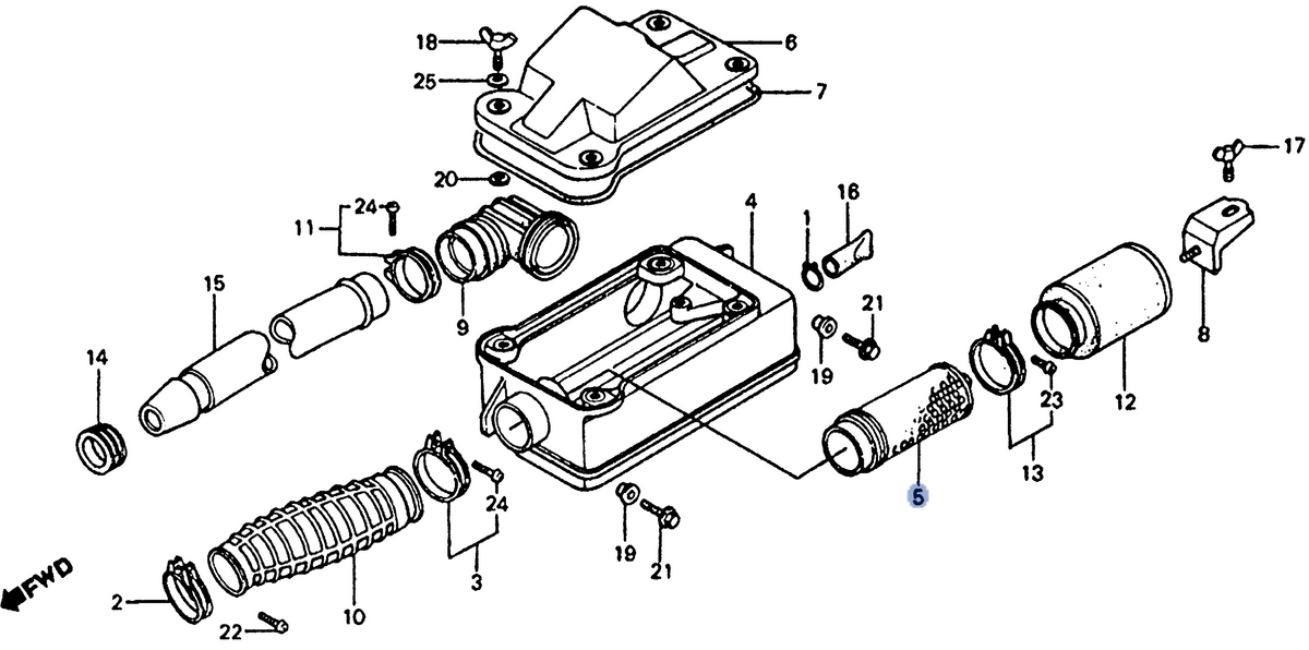 Honda OEM part 17211-958-033