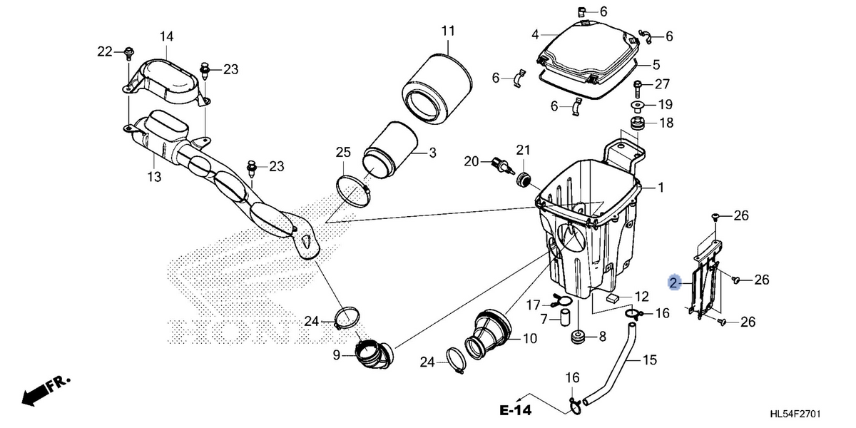 Honda OEM part 17211-HL5-E60
