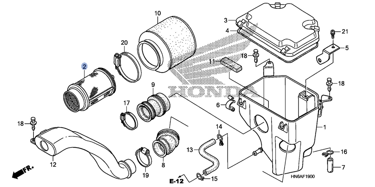 Honda OEM part 17211-HN6-000