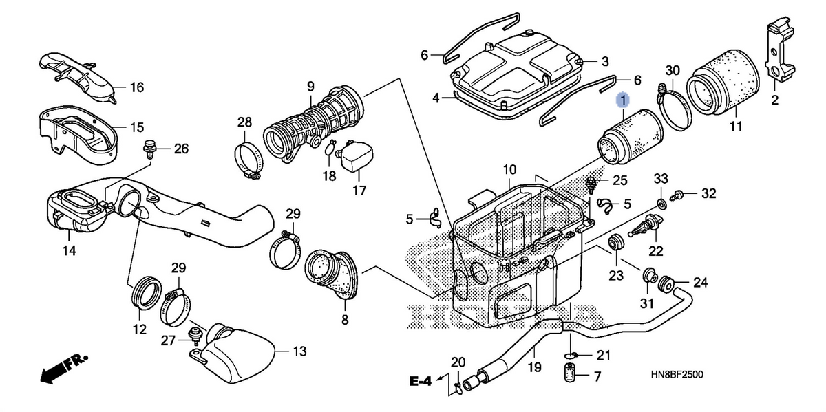 Honda OEM part 17211-HP0-A00